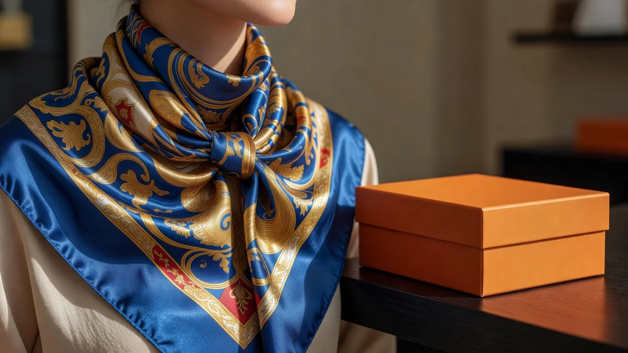 Foulard carré Hermès : 7 façons de le nouer sans avoir l'air déguisé