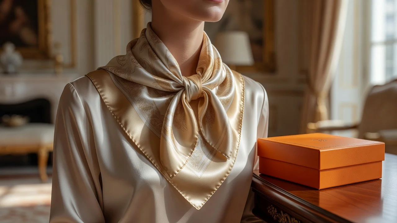 Foulard carré Hermès : 7 nouages faciles et élégants