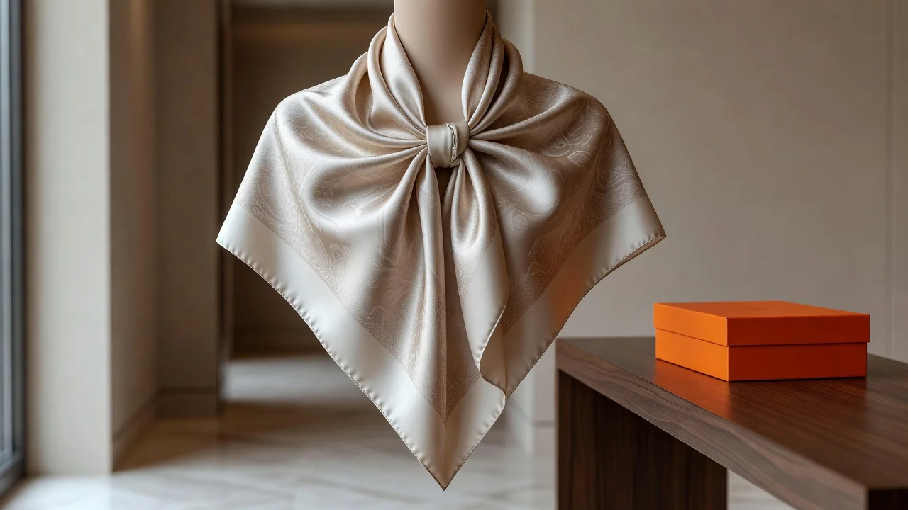 Foulard carré Hermès : 7 façons de le nouer sans avoir l'air déguisé